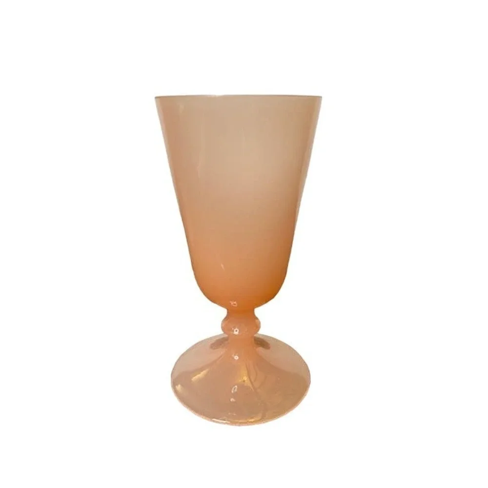 Pink Opaline Water or Wine Goblets | Set of 6‎